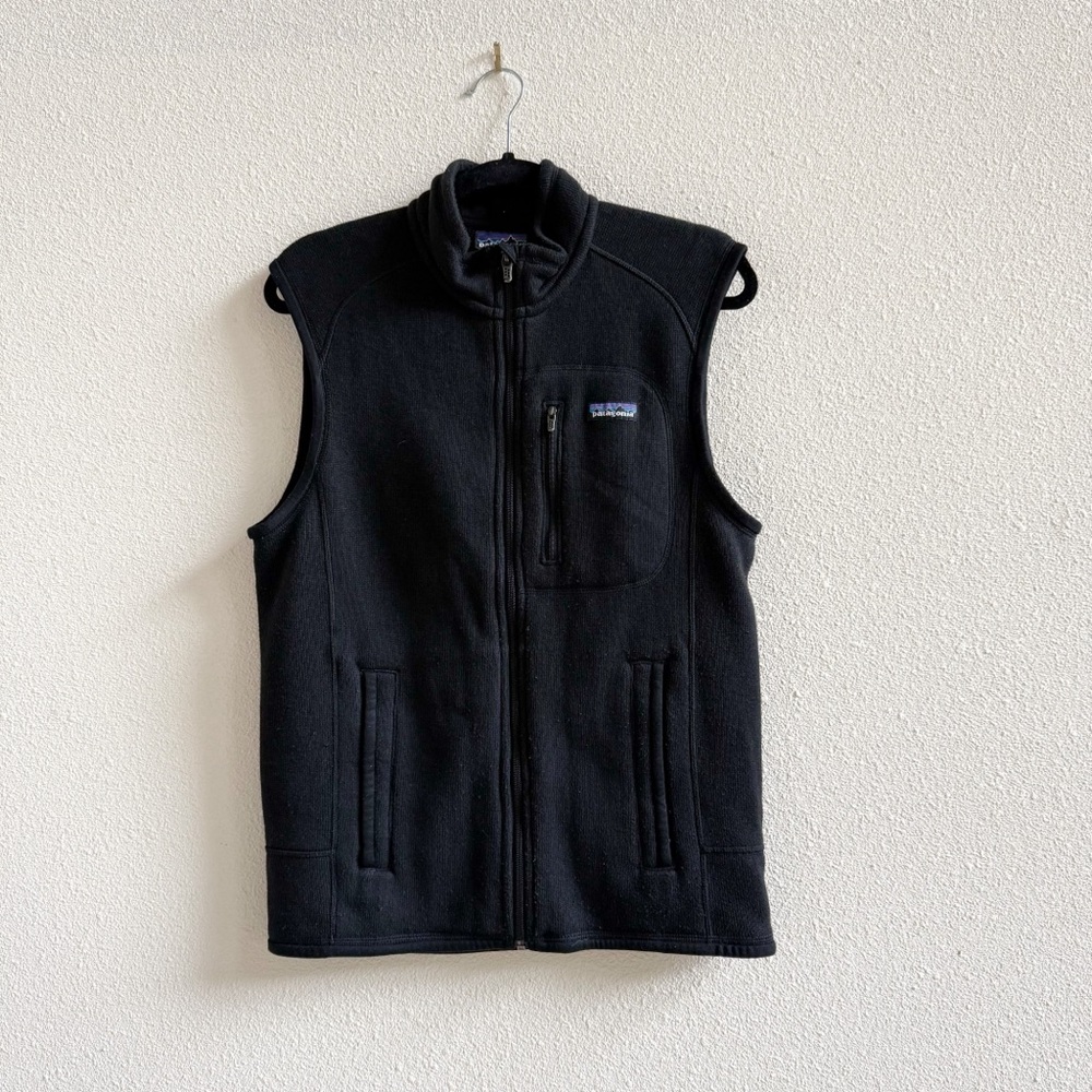 Patagonia Men's Better Sweater Vest Black Fleece Size Medium - Picture 2 of 6